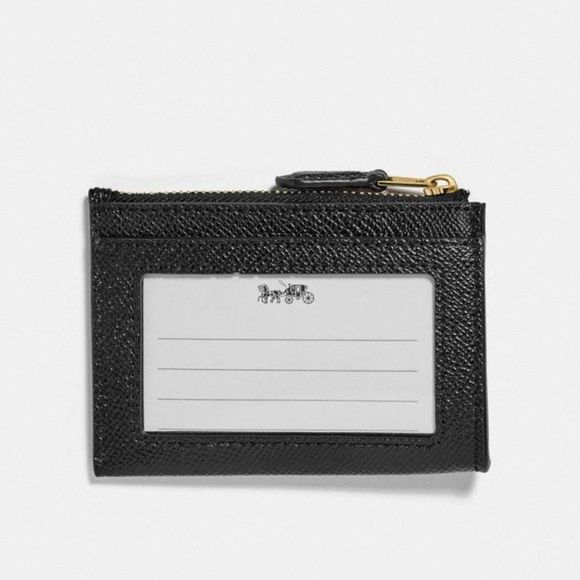 COACH Black Mini Skinny Id Case Retail $138 - Picture 2 of 4